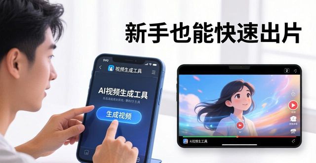 AI视频生成工具实测：新手也能快速出片_